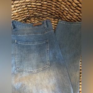 Soft Surroundings plus-sized stretch straight-leg denim in size 18W.